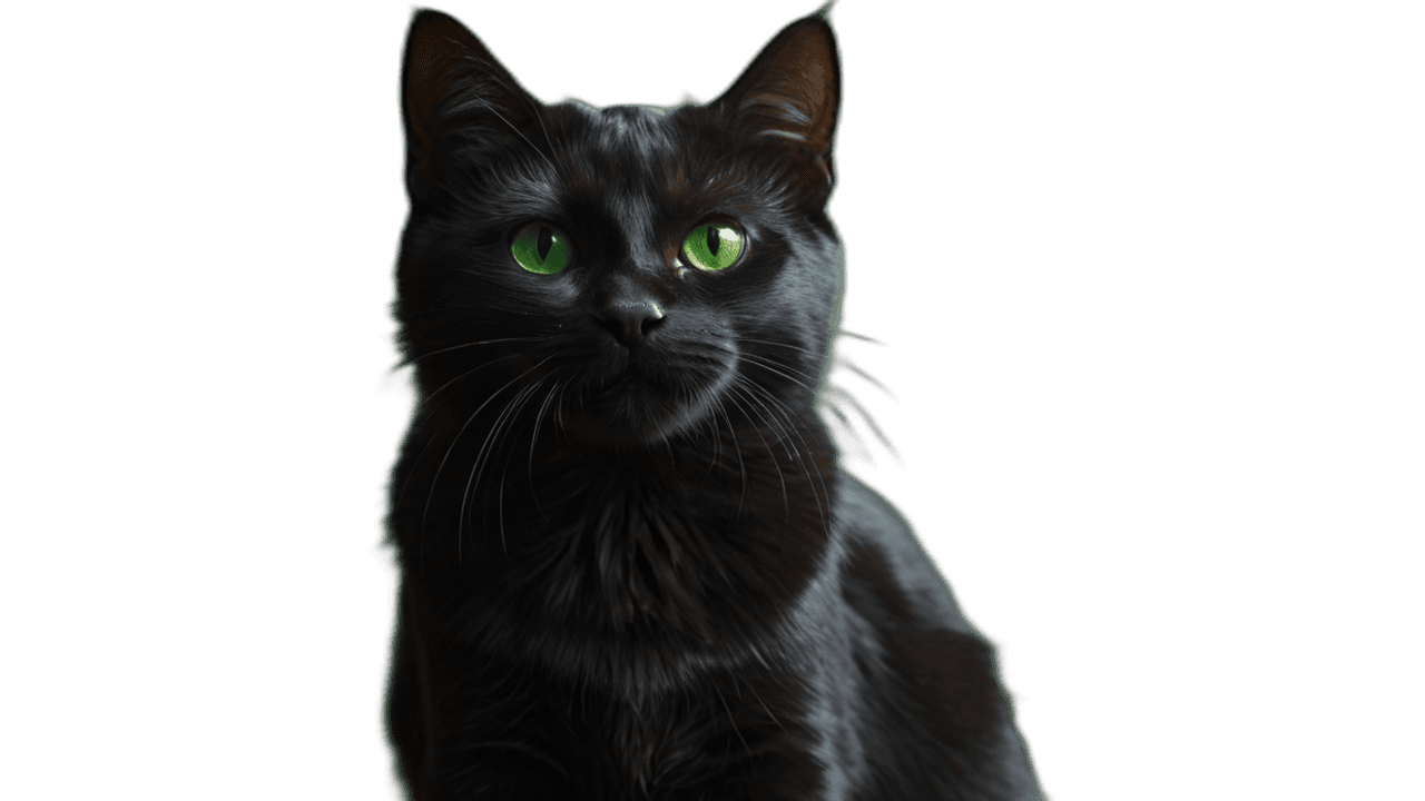 default cute black cat with glossy black fur and bright green 2 74325592 a6fe 4c63 9e5f e9c65fd3774b 0 (1)